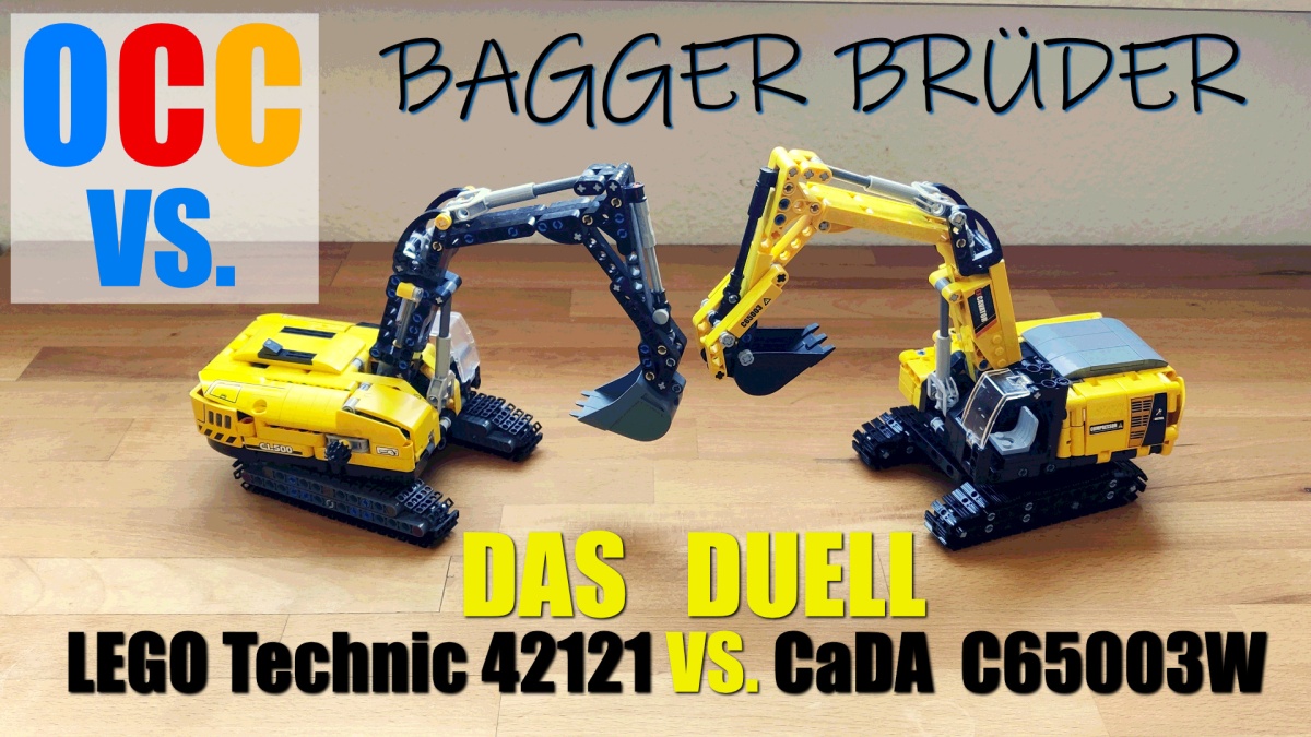 LEGO Technic 42121 Hydraulibagger VS. CaDA C65003W Bagger